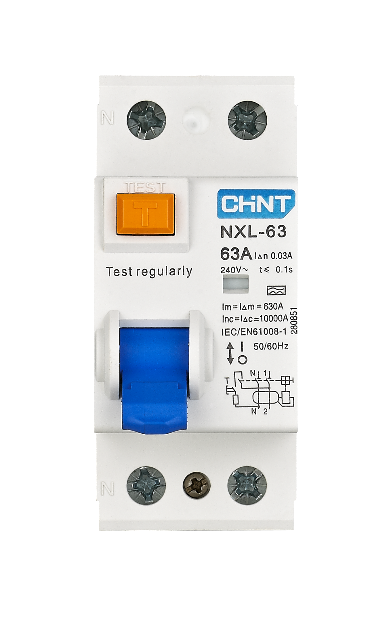 NXL-63 Residual Current Operated Circuit Breaker  without over-current protection (Magnetic)
